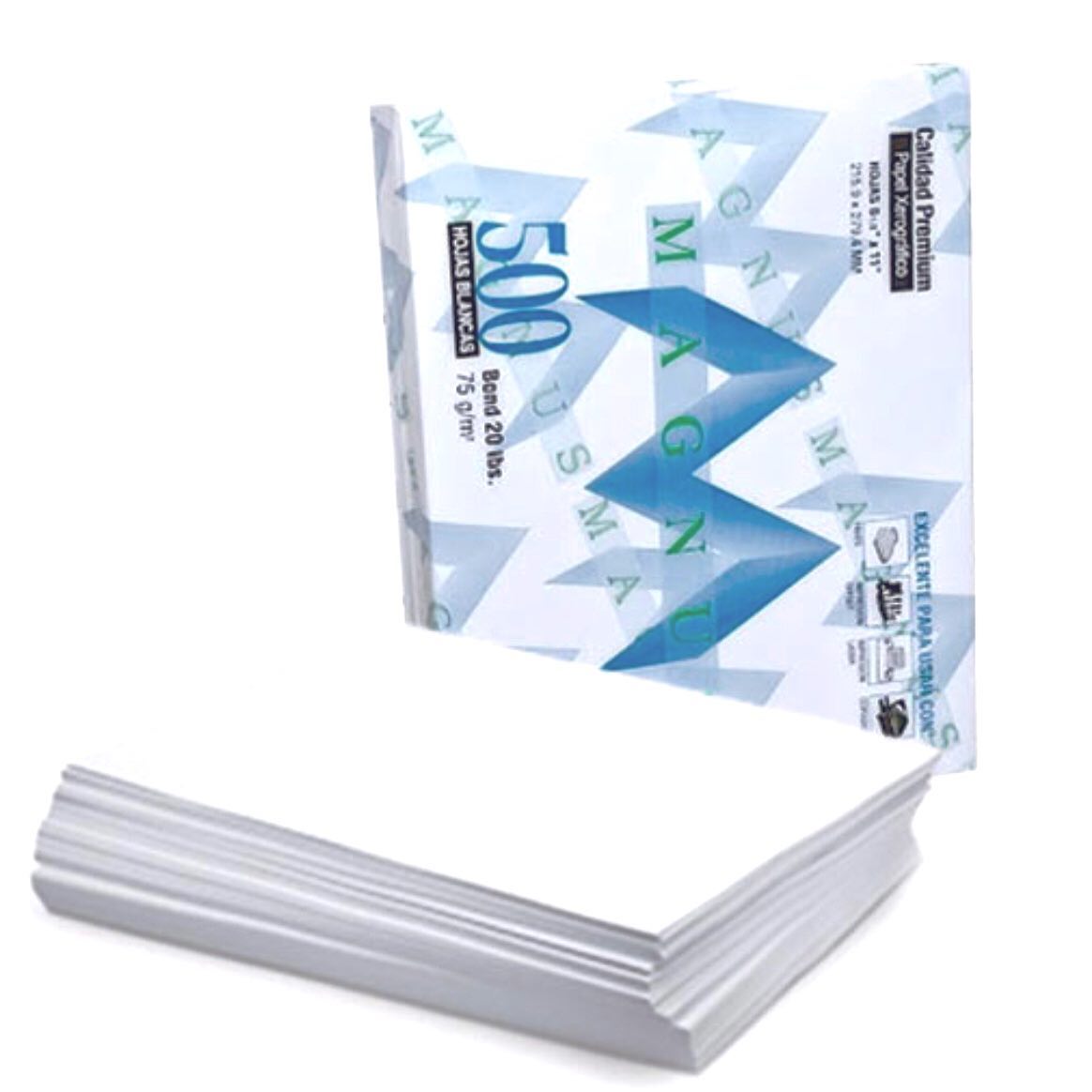 PAPEL BOND 8 1/2 X 11 MAGNUS CAJA 10 RESMA