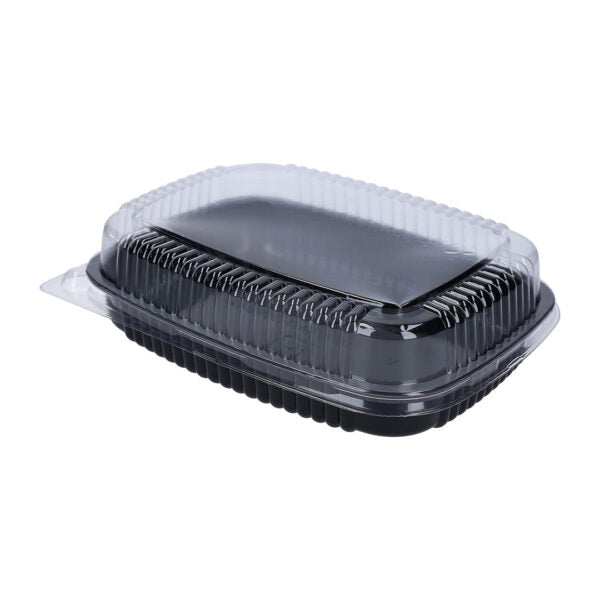 BANDEJA CLEAR BASE NEGRA C/ TAPA CLEAR CP-751 200/1 GRANDE