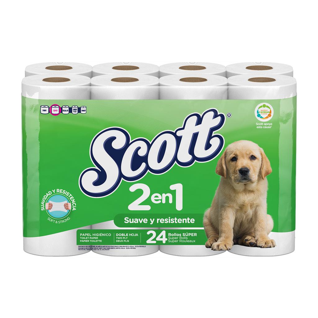 PAPEL HIGIENICO SCOTT DOBLE HIGIENE 24/1
