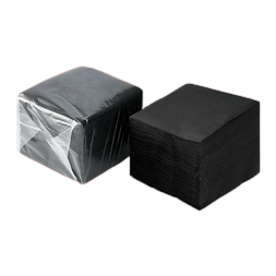 SERVILLETA P/COKTAIL  (NEGRA) 10X10 12/100