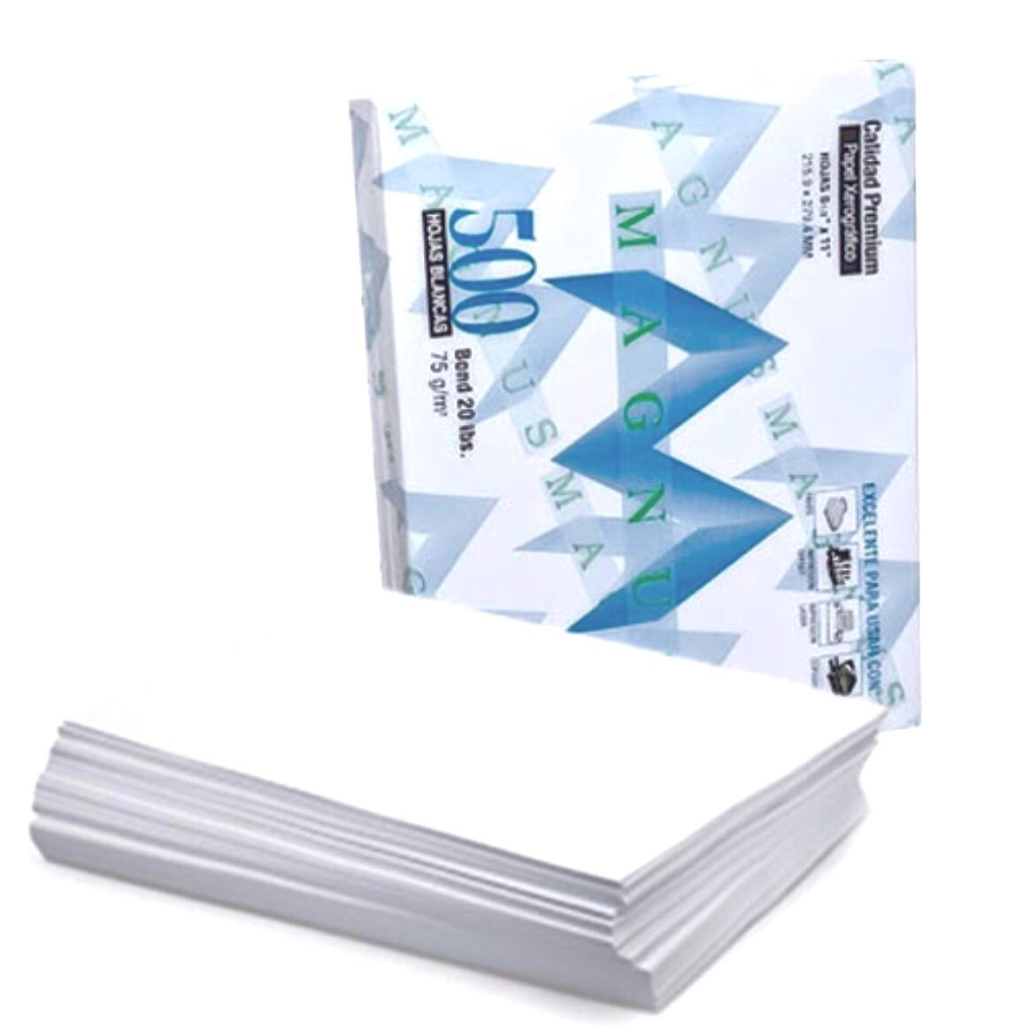 PAPEL BOND 8 1/2 X 11 MAGNUS  CAJA 10 RESMA