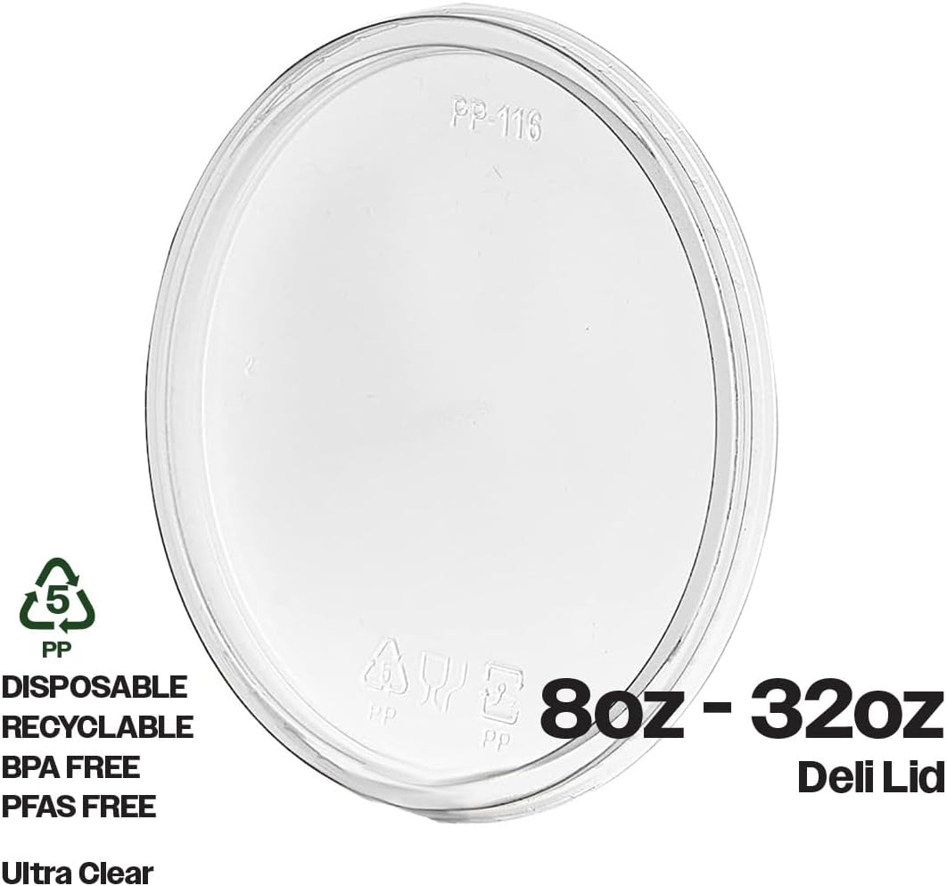 TAPA ENVASE DELI CLEAR 50 Uds