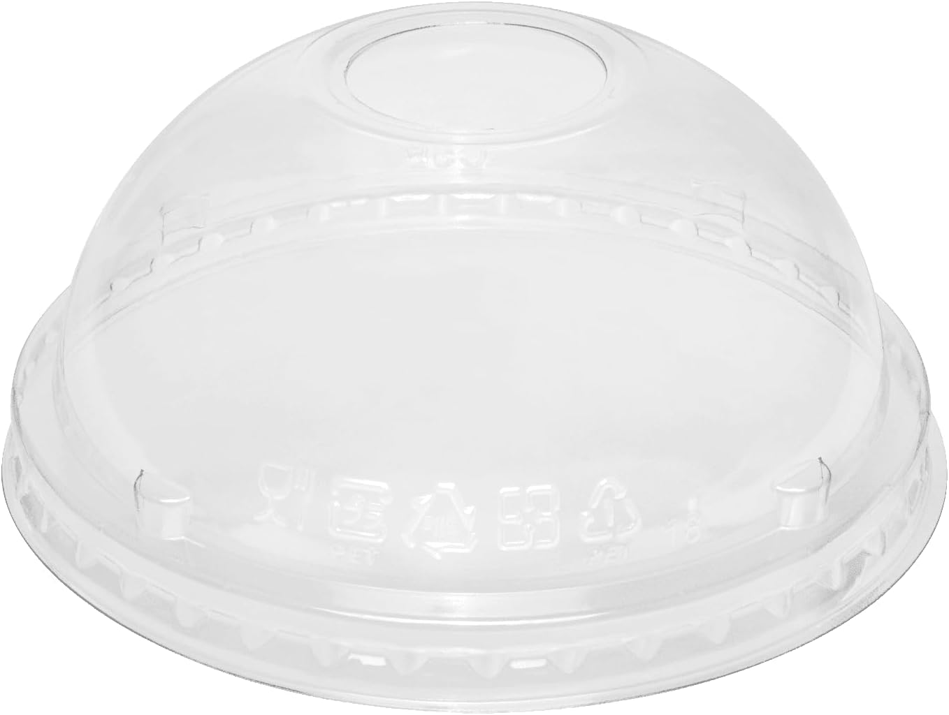 TAPAS DOMO C/H PARA VASO 12 Y 16 ONZA 100UNIDADES