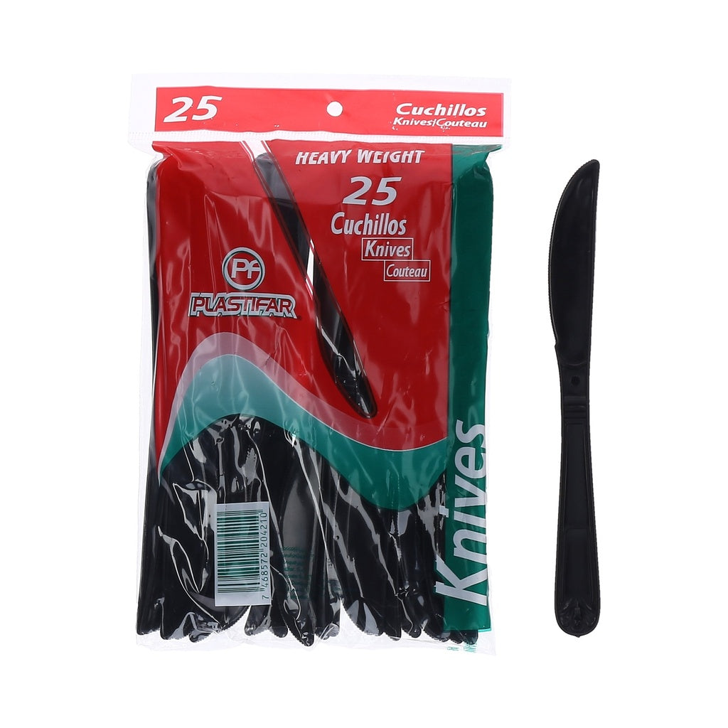 CUCHILLOS HEAVY WEIGHT PP(Negro) 25und