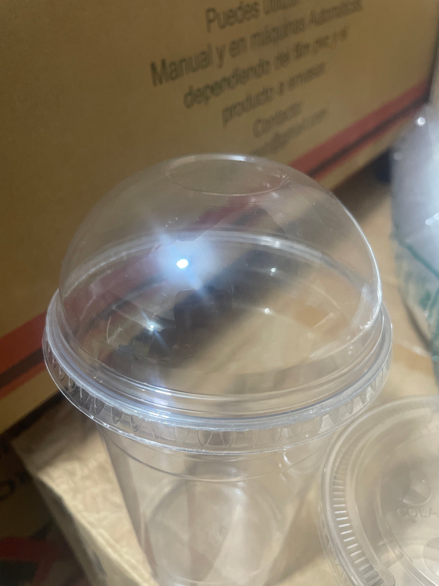 Tapas Domo  para vaso 5, 9,12 y 16 onza 100unidades