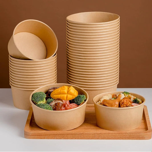 BOWL KRAFT CON TAPAS 50UNIDADES