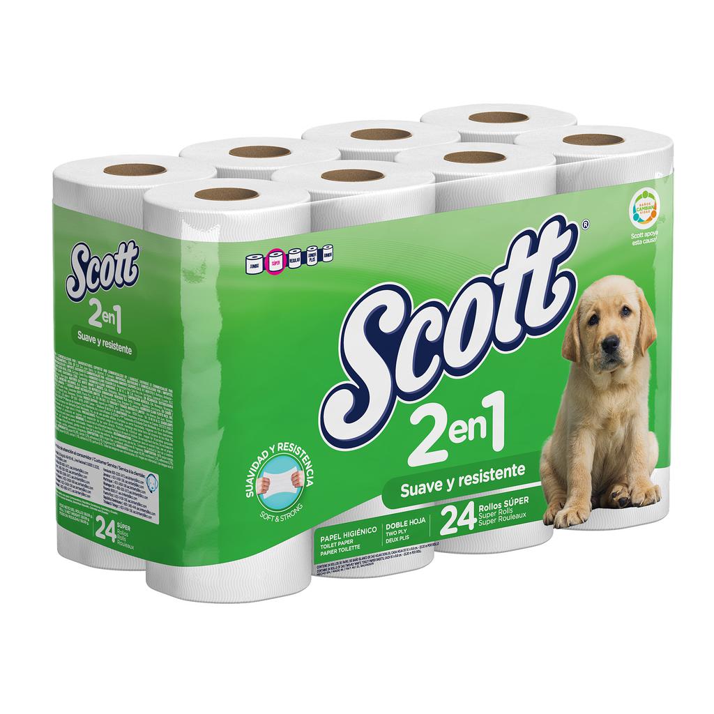 PAPEL HIGIENICO SCOTT DOBLE HIGIENE 24/1