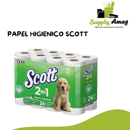 PAPEL HIGIENICO SCOTT DOBLE HIGIENE 24/1