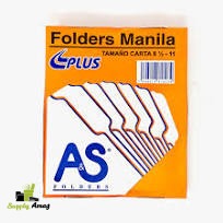 FOLDERS  MANILA A & S  100/1