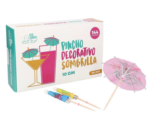 PALILLOS DECORATIVO SOMBRILLITA 144/1  10CM