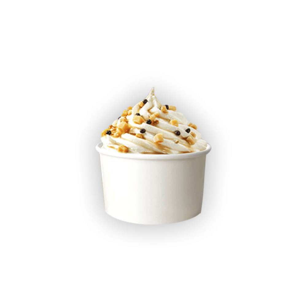 ENVASE BLANCO DE CARTON P/HELADO CON TAPAS DOMO