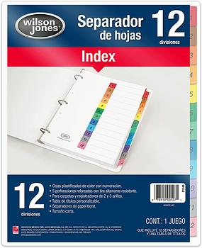 SEPARADOR  NUMERICO 1-12